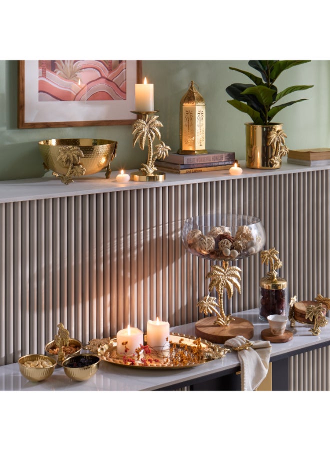 Home Box Sands & Palms Sahra Metal Oval Decorative Tray - 40x28.5x3 cm - Image 4